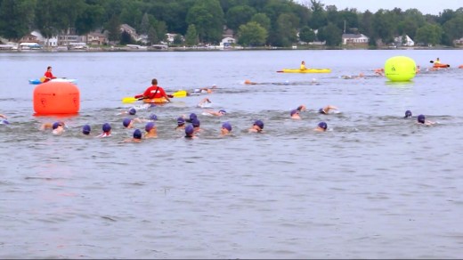 The open water swim