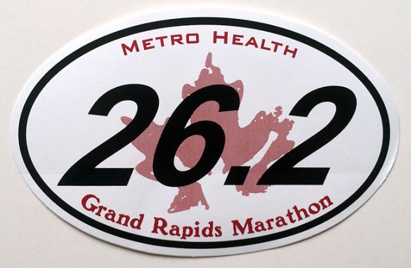 The sticker I received at the finish