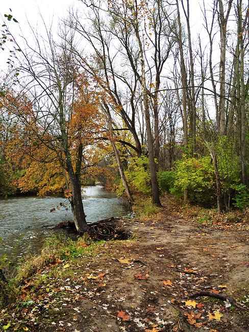 A view of the Clinton River at Yates