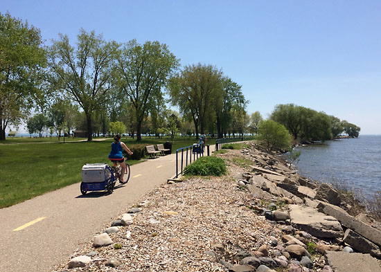 Beautiful weather for a bike ride.