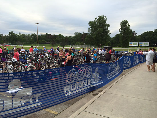 The transition area.