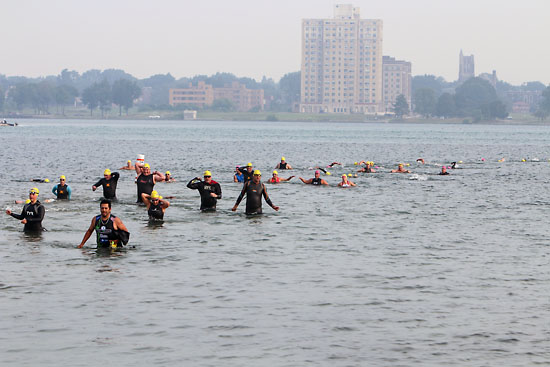 Approaching the shore.