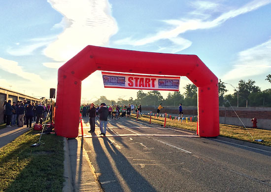 A beautiful morning for a race.