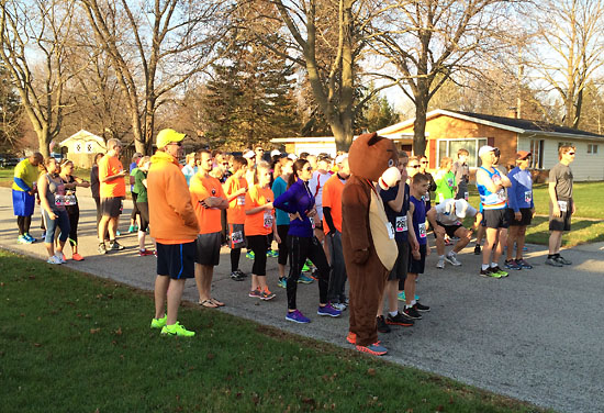 10K runners waiting to start.