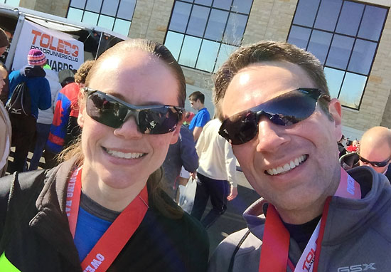 A photo together after the race.