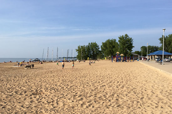 I was impressed by how large and nice the beach was.