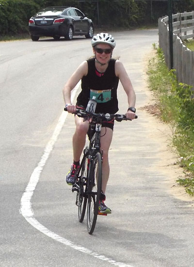 Coming back into the park.