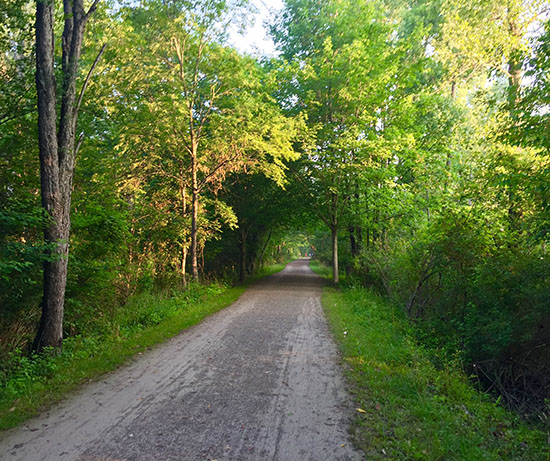 I love living so close to the Paint Creek Trail.