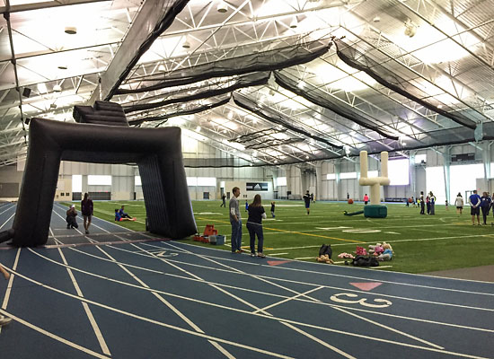 Inside the Kelly Family Sports Center.