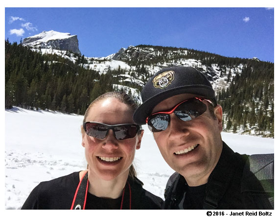 Matt and I by Bear Lake at Rocky Mountain National Park