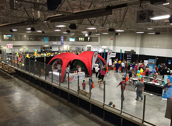The expo at Wings Event Center