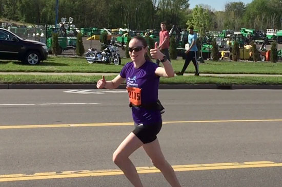 A shot Matt got as I approached the finish