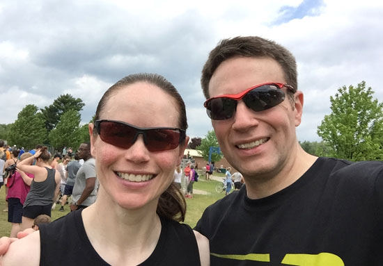 With Matt after the race