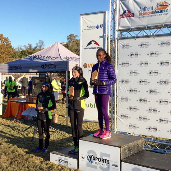 Three of the top five women in the 8K