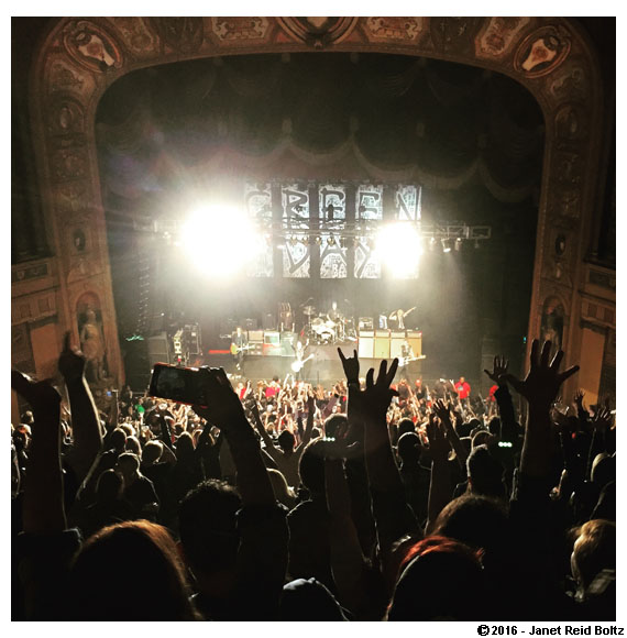 Green Day in a theater (rather than their usual arena setting) was one of many great concerts we caught this year