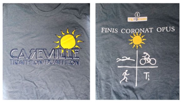 The front and back of the shirt. "The finish crowns the work."