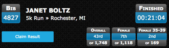 2017-09-10 detroit zoo 5k results