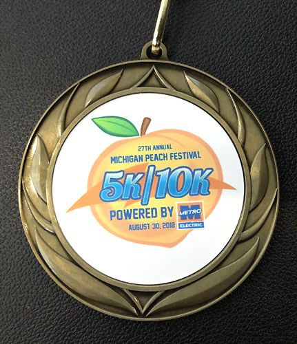 2018-08-30 - romeo peach fest medal