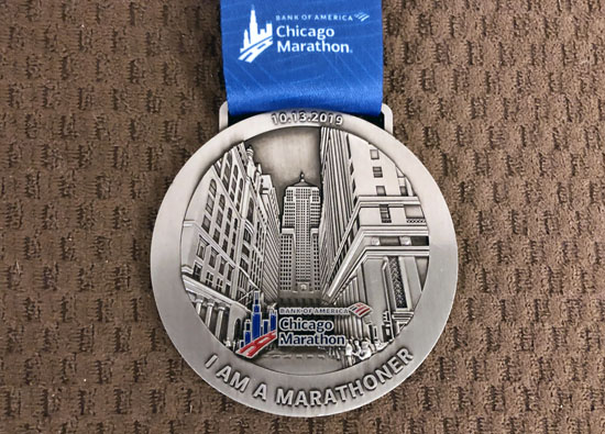 2019-10-13 - chicago marathon medal